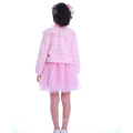 Hight Qualität Woolen Mantel Stil Langarm Kleid Anzug 2015 neuesten Mode Winter Mädchen Kleidung Set